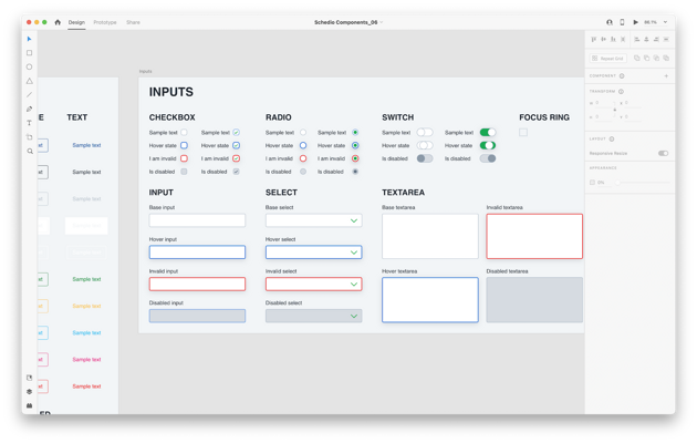 Components in XD