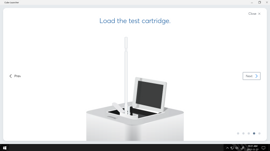 DNA Test UI, FDA Cleared A medical device user interface designed for ease of use.